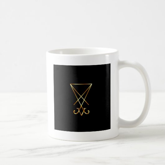 Mug Sigil de symbole de Lucifer- A de satanisme (Droite)