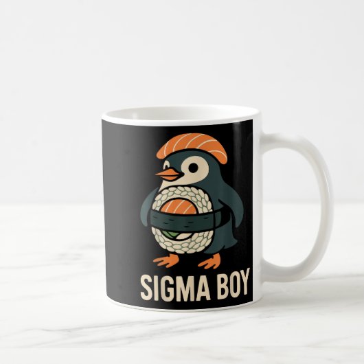 Mug Sigma Boy Italien Brainrot Drôle Mème Pingouin (Droite)