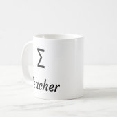 Mug Sigma (en option) Enseignant - Enseignant grec (Devant gauche)