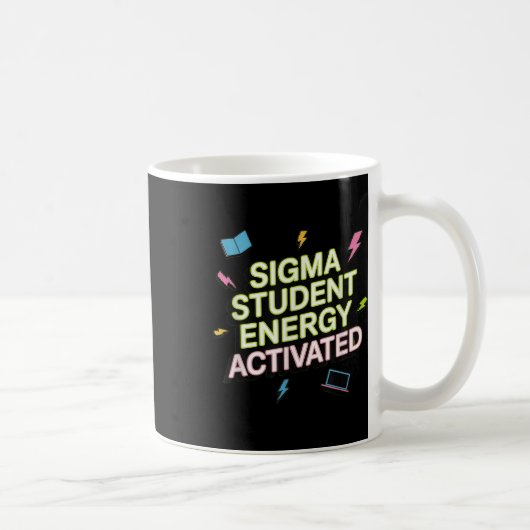 Mug Sigma Énergie Étudiante Activée, Retour à l'École, (Droite)