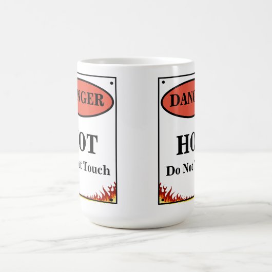 Mug Signal chaud de danger (Centre)