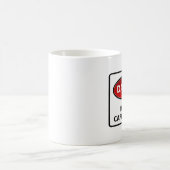 Mug Signal d'avertissement de caféine (Centre)