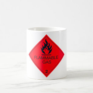 Mug Signal d'avertissement de danger Étiquette de la s