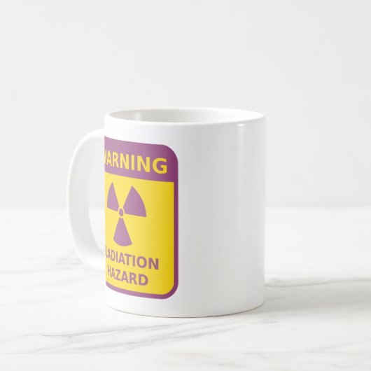 Mug Signal d'avertissement de radiation (Devant gauche)