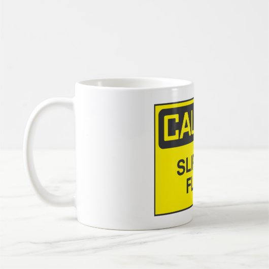 Mug Signal de sol à nappes de prudence (Gauche)