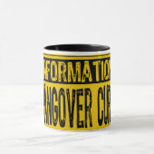 Mug Signal d'information - Hangover Cure Jaune/Noir (Centre)