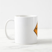 Mug Signal routier de fin de chaussée Avertissement de (Gauche)