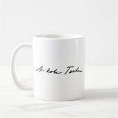 Mug Signature de génie Nikola Tesla de l'électricité (Gauche)