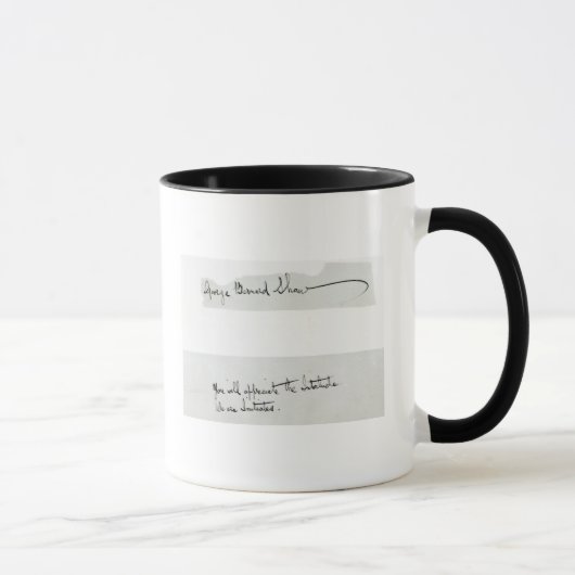 Mug Signature de George Bernard Shaw (Droite)