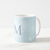 Mug Signature du flocon de neige bleu Icy (Devant droit)