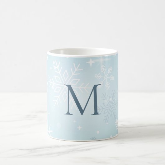 Mug Signature du flocon de neige bleu Icy (Centre)