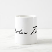 Mug Signature du génie de l'électricité Nikola Tesla (Centre)