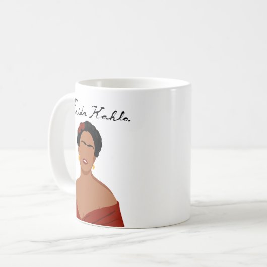Mug Signature Frida Kahlo (Devant gauche)