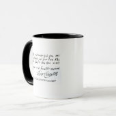 Mug Signature Oliver Cromwell, de manuscrit (Devant gauche)