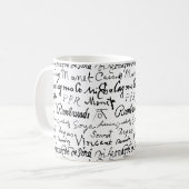 Mug Signatures d'artistes célèbres Motif (Devant gauche)