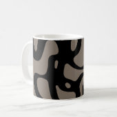 Mug Signaux éloignés : Noir Abstrait et gris (Devant gauche)