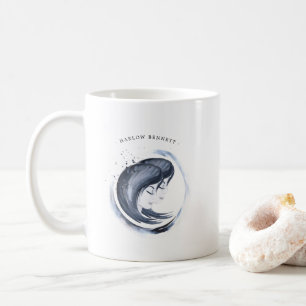 Mug Signe astrologique Gémeaux aquarelle   Monogramme