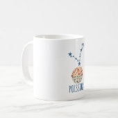 Mug signe astrologique Poissons (Devant gauche)