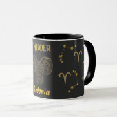 Mug Signe astrologique Widder - (Devant droit)