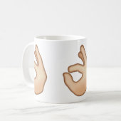Mug Signe CORRECT Emoji de main (Devant gauche)
