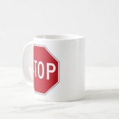 Mug Signe d'arrêt des Etats-Unis (Devant gauche)