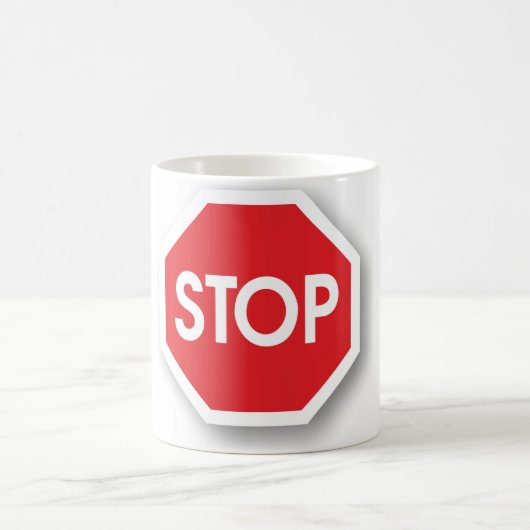 Mug Signe d'arrêt du trafic (courses sur route (Centre)