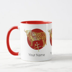 Mug Signe de constellation du zodiaque chinois du bœuf