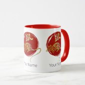 Mug Signe de constellation Zodiaque chinois de rat (Devant droit)