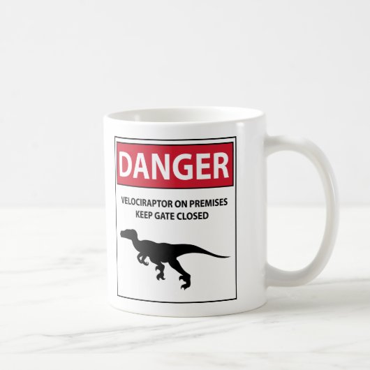 Mug Signe de danger (Raptors) (Droite)