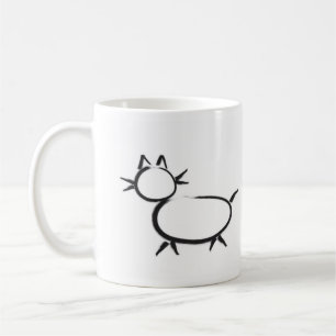 Mug Signe de Hobo "Une bonne femme vit ici." dessiné 