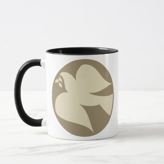 Mug Signe de la colombe de la paix (Gauche)