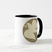 Mug Signe de la colombe de la paix (Devant droit)