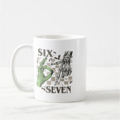 Mug Signe de la main du squelette Six Sept Meme Hallow (Gauche)