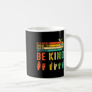 Mug Signe de langue des signes américaine main sensibi