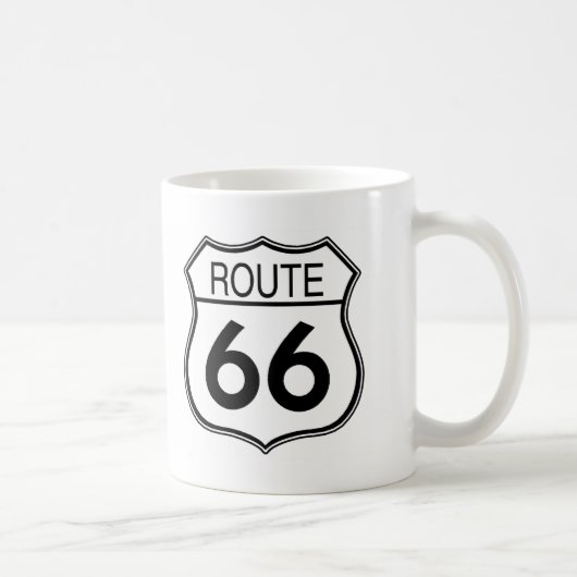 Mug Signe de l'itinéraire 66 (Droite)
