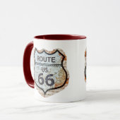 Mug Signe de mur de briques de droite 66 (Devant gauche)