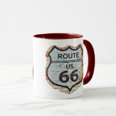 Mug Signe de mur de briques de droite 66 (Devant droit)