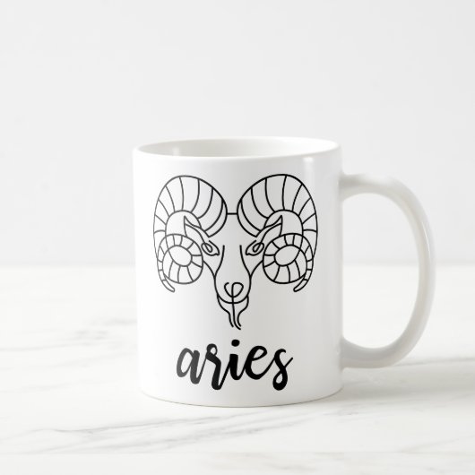 Mug signe de naissance astrologique cool aries zodiac (Droite)