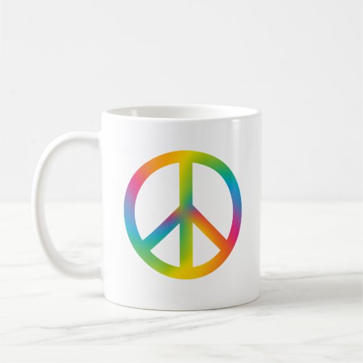 Mug Signe de paix coloré (Gauche)