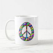 Mug signe de paix coloré (Gauche)