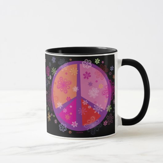 Mug Signe de paix de Valentine (Droite)