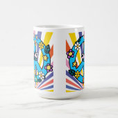 Mug Signe de paix rétro (Centre)