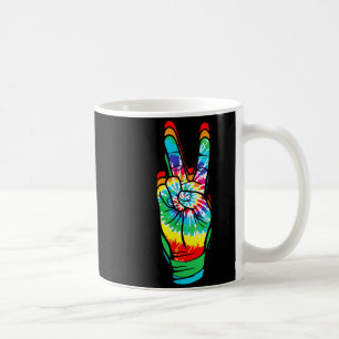 Mug Signe de paix rétro Tie Dye vintage 60's 70's Hipe