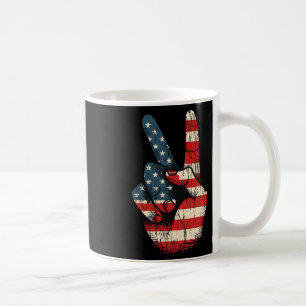 Mug Signe de Paix Rétro Vintage 60's 70's Hippie