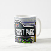 Mug Signe de parc de point d'amants (Devant droit)