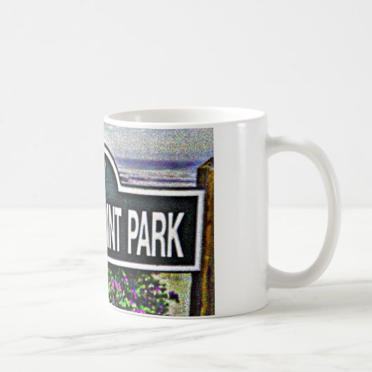 Mug Signe de parc de point d'amants (Droite)