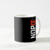 Mug Signe de protestation anti-rois Horizontal gras (Devant droit)
