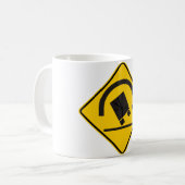 Mug Signe de route de risque de renversement (Devant gauche)