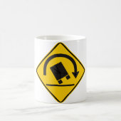 Mug Signe de route de risque de renversement (Centre)