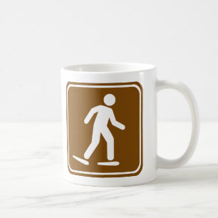 Mug Signe de route de traînée de raquette